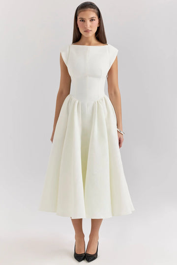 Vestido Midi Elegante - Modelo Valentina