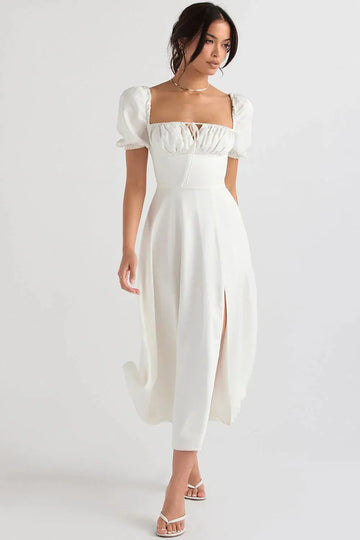 Vestido Midi con Lazo Ajustable - Bella Fiore