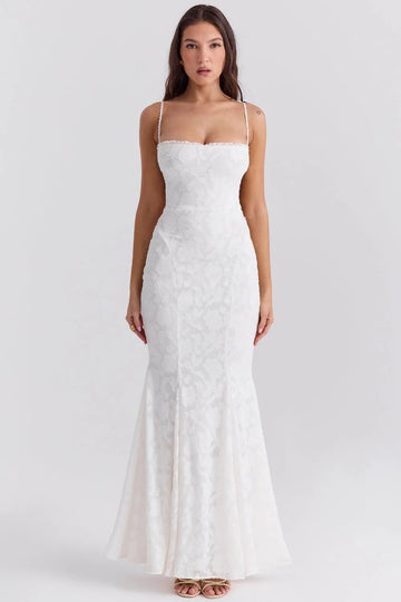 Vestido de Novia para Boda Civil Sencillo y Elegante – Aghata