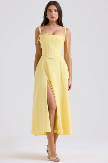Vestido Midi con Corset - Modelo Lily