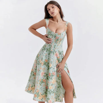 Vestido Midi con Corset - Modelo Aryana