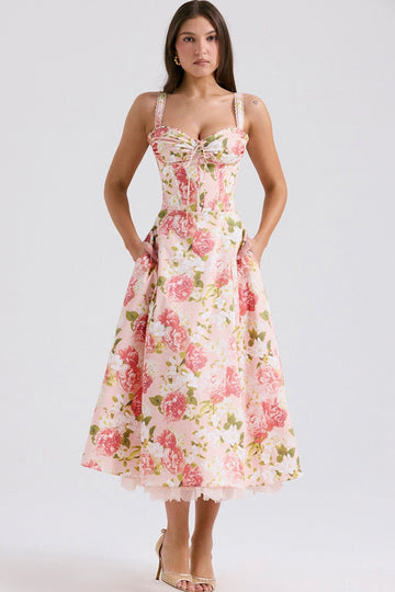 Vestido Midi Encanto Floral
