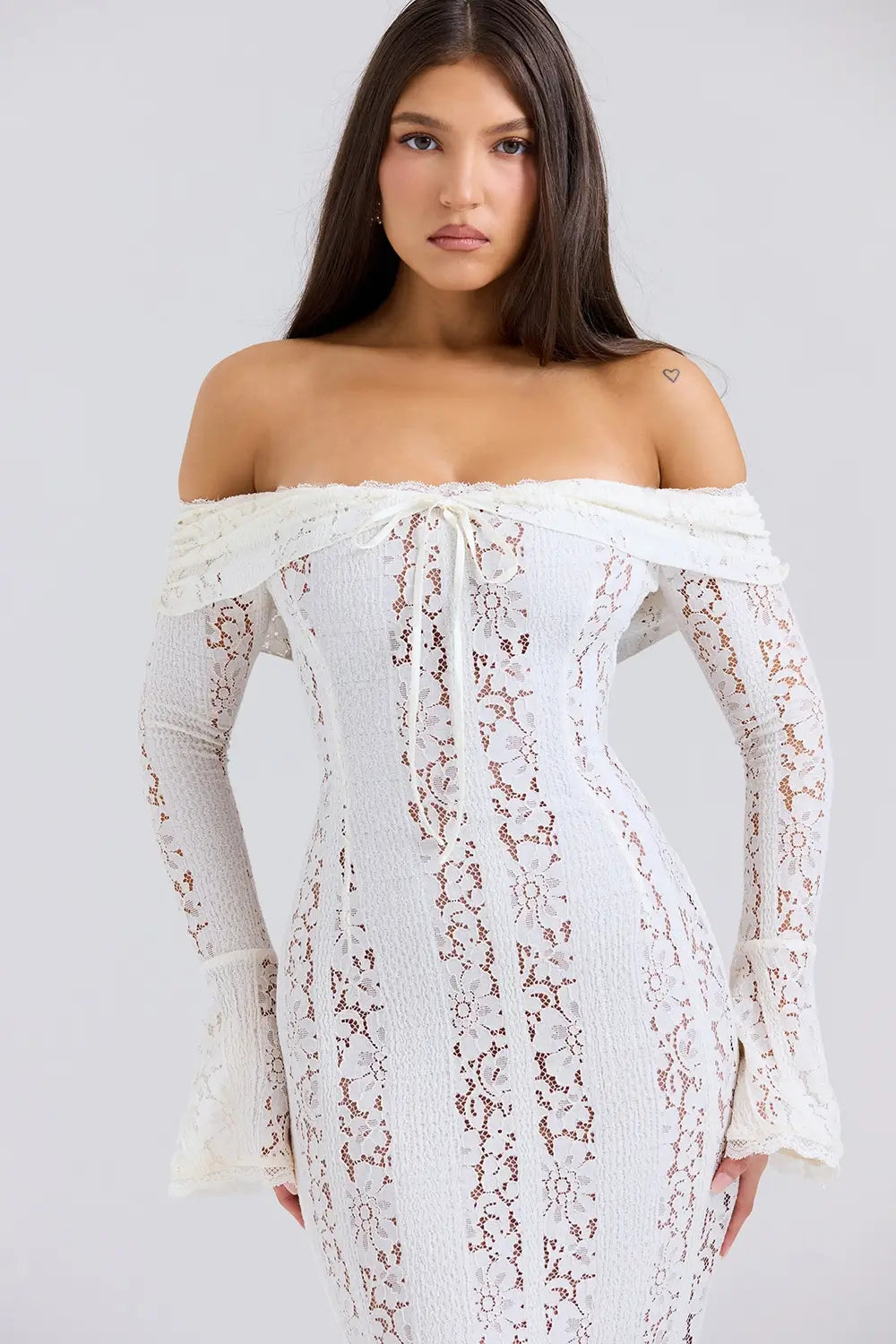 Vestido Largo Blanco de Encaje para Boda – Modelo Vittoria